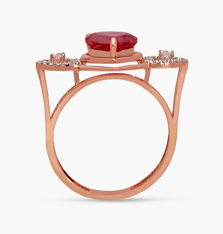 The Cerise Heart Ring